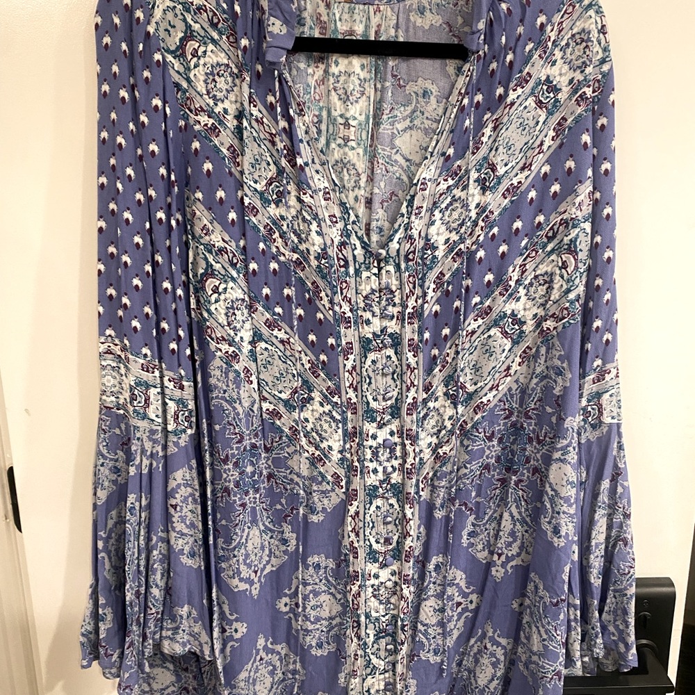 Free People long sleeve mini dress